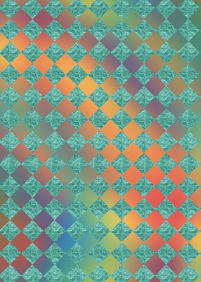 Abstract in rainbow colors.
