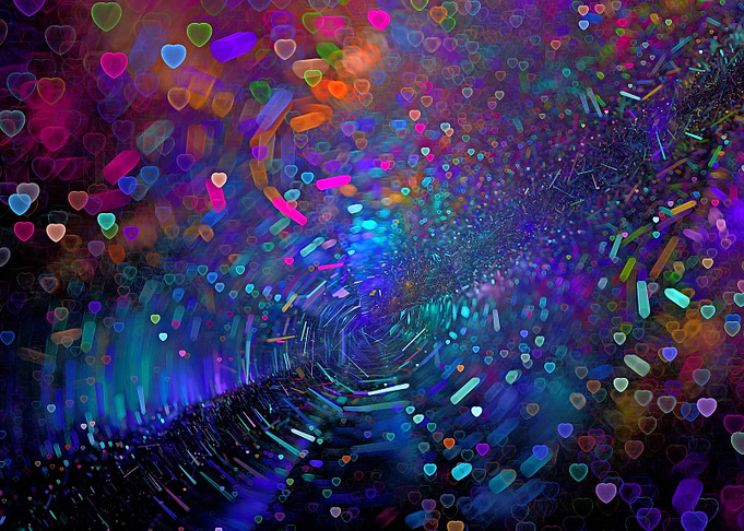 D-I-S-C-O - Swirling Lights and Hearts