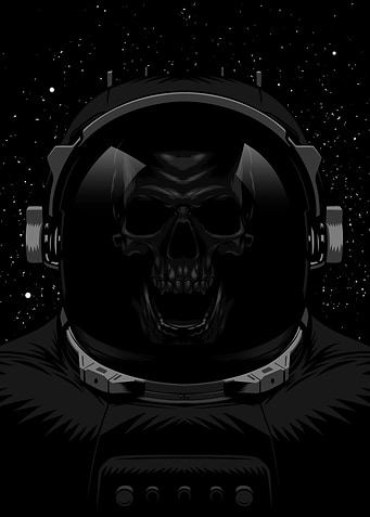 Skull astronaut