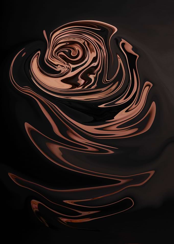 abstract gold rose