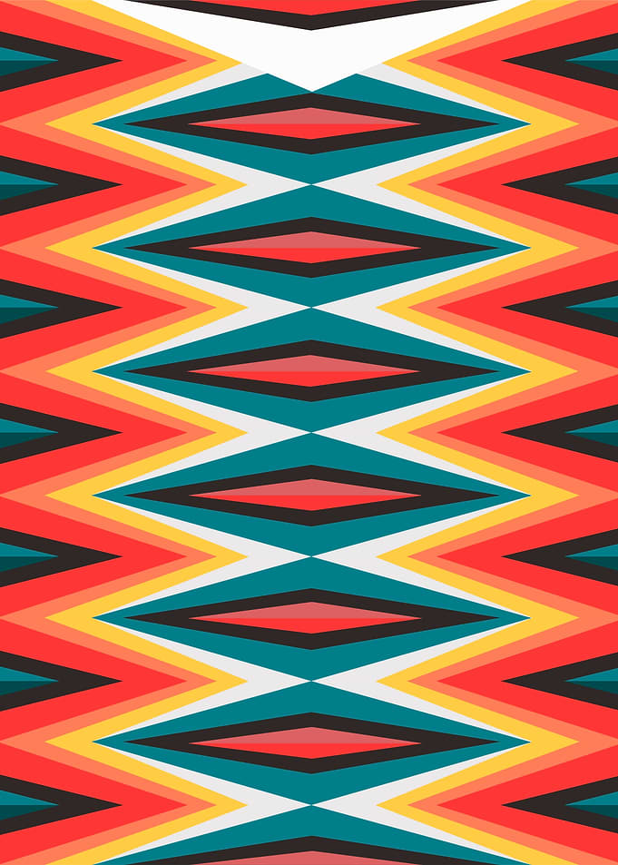 Vector illustration or drawing of an abstract geometric ...