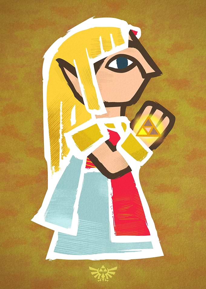 'ZELDA PORTRAIT' Oh no! Yuga captured princess Zelda in ...