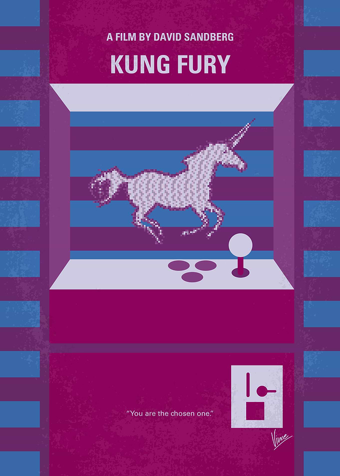 No770 My Kung Fury minimal movie poster In 1985, Kung ...