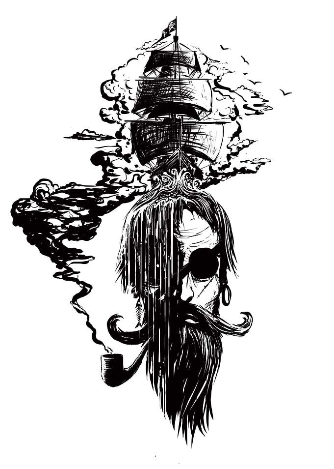 captain's dreams (bw version)