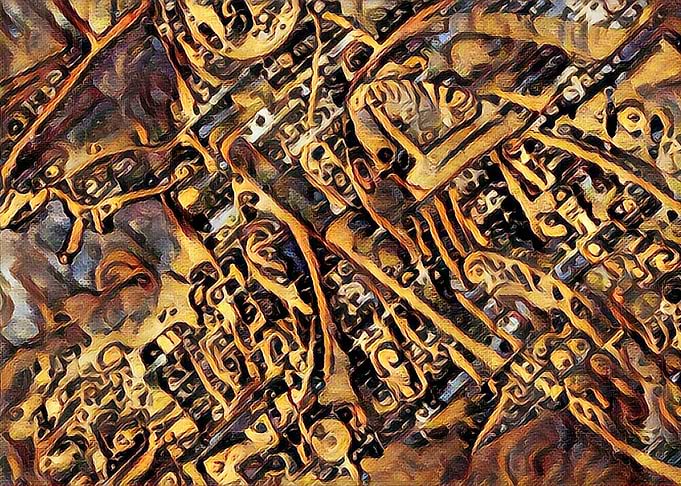 Abstracted Motorcycle Image