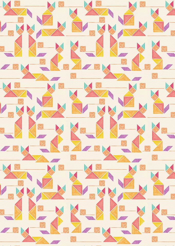 Tangram Cats.
