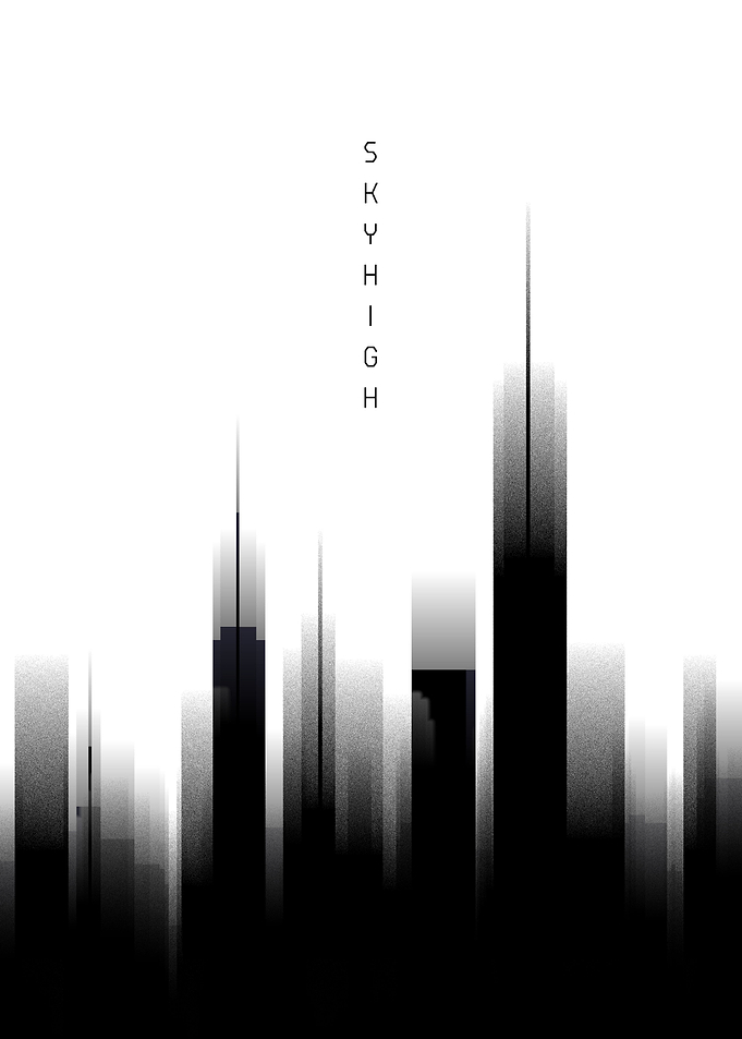 Graphic Art SKYHIGH white