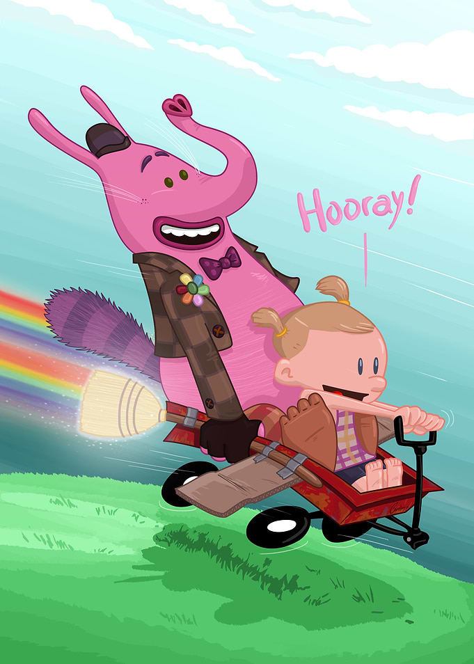 'Riley & Bing Bong' A funny and original crossover of C ...