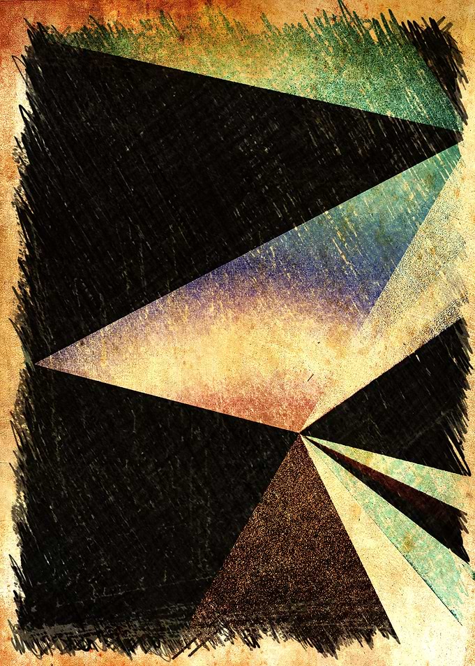 Ancient Triangles in Charcoal
