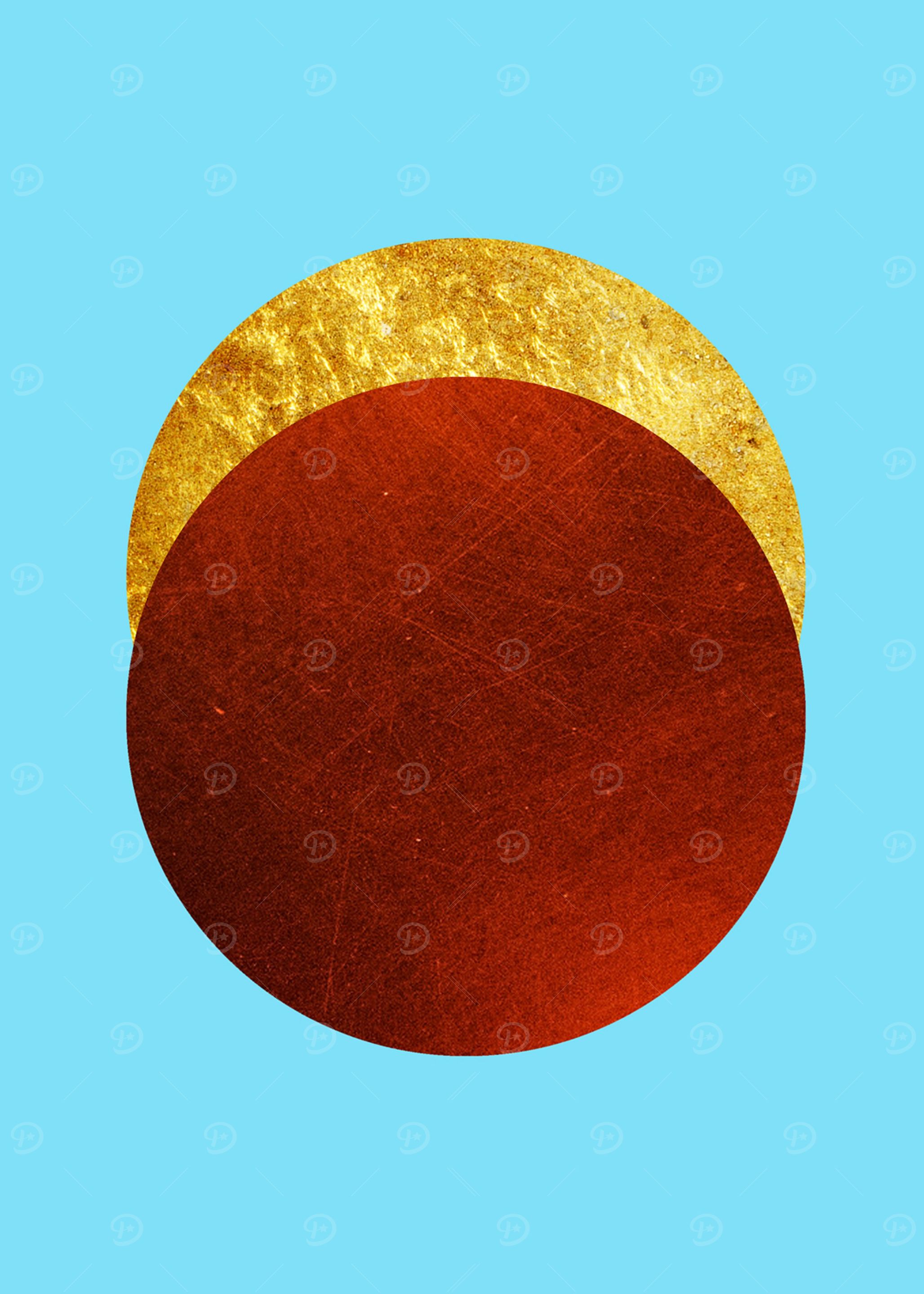 Modern, abstract, minimal. Gold + copper = lovers.