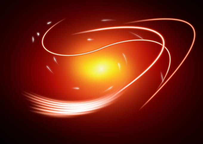 Red Glow Lines Red glow lines in space.