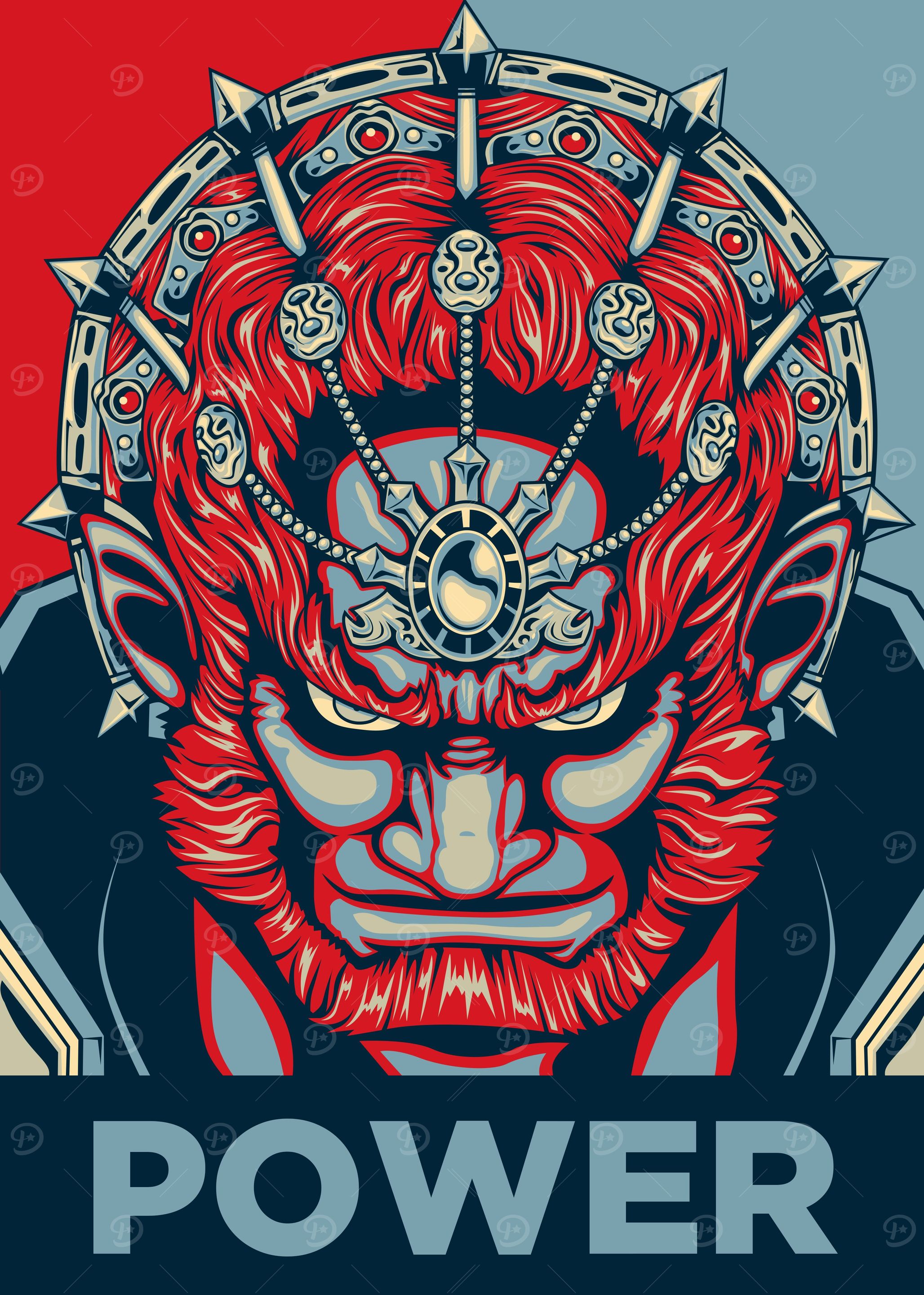 'POWER' Ganondorf's triforce, He's the evil king of Ger ...