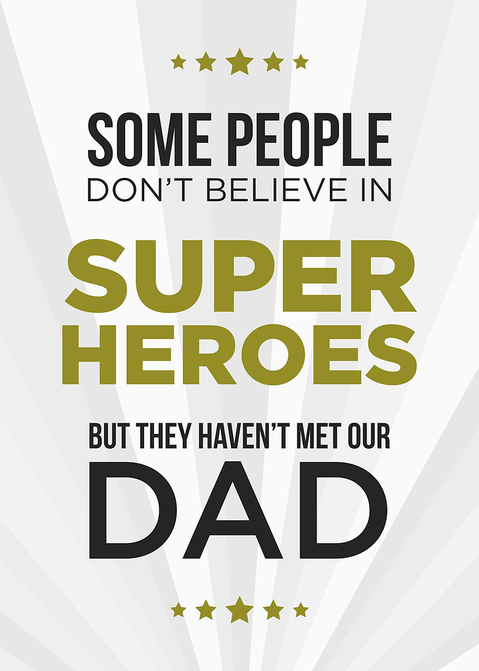 Some people don't believe in Super Heroes. But they ha ...