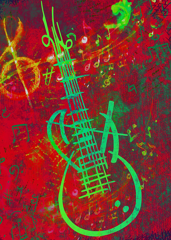 Guitar Red Sound