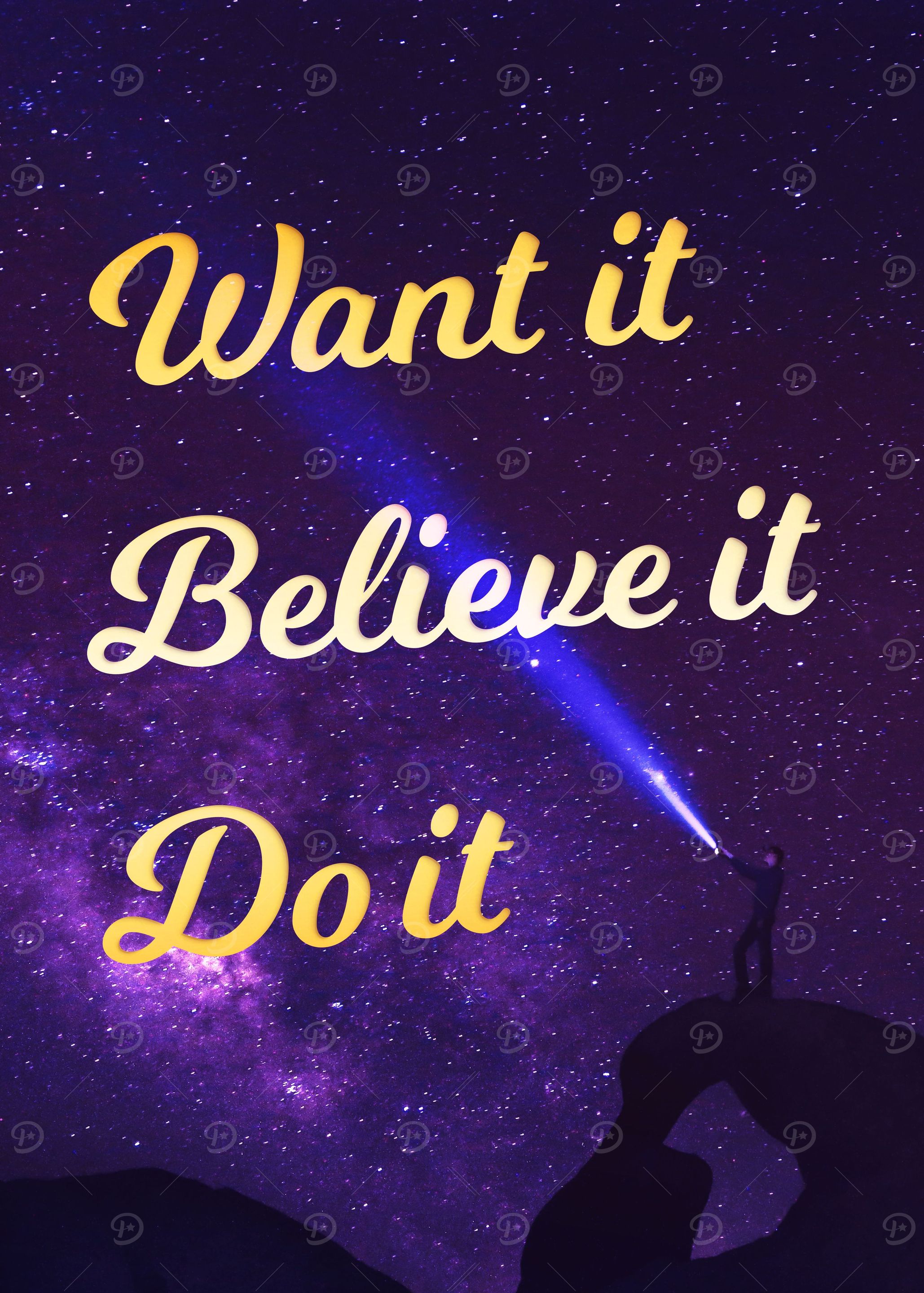 You gotta want to do it, B
