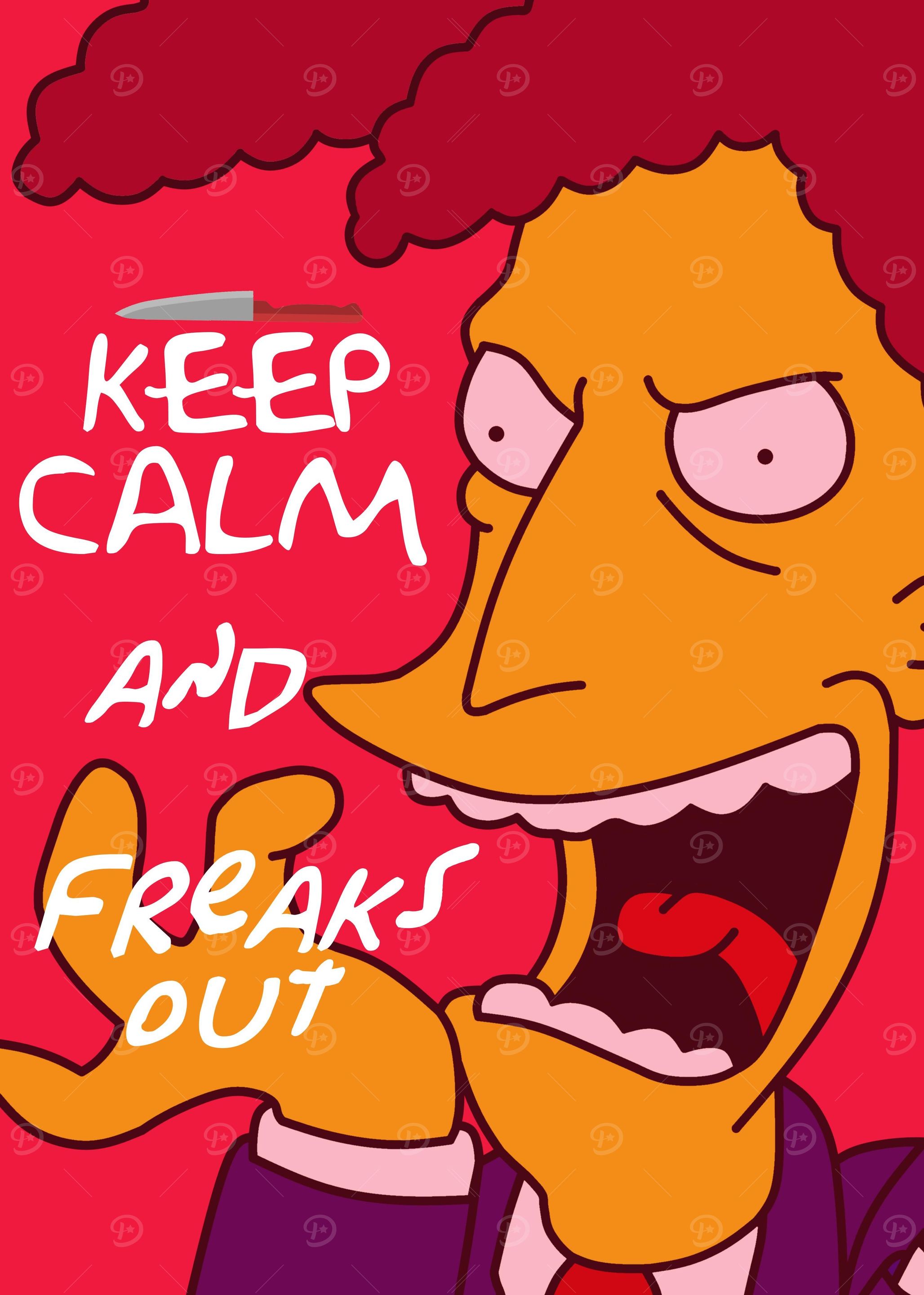 Freaks out!