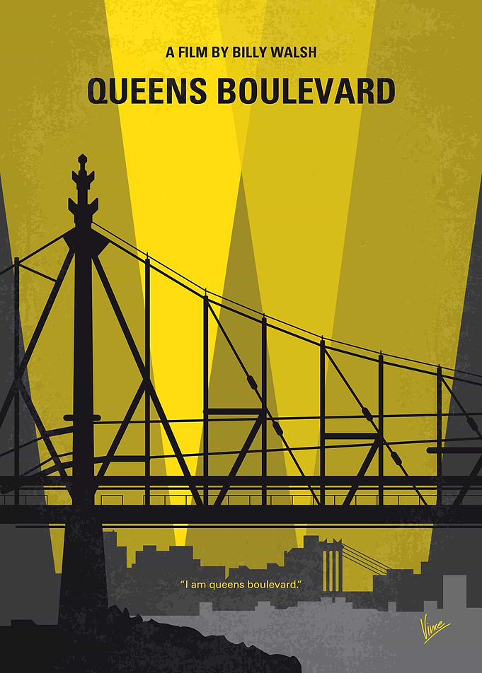 No776 My Queens Boulevard minimal movie poster An Indi ...