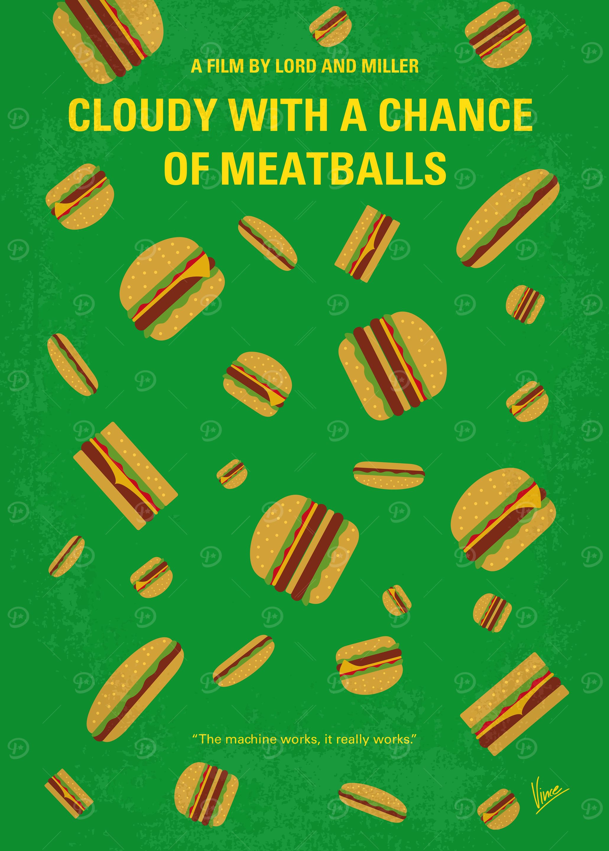 No778 My Cloudy with a Chance of Meatballs minimal movi ...