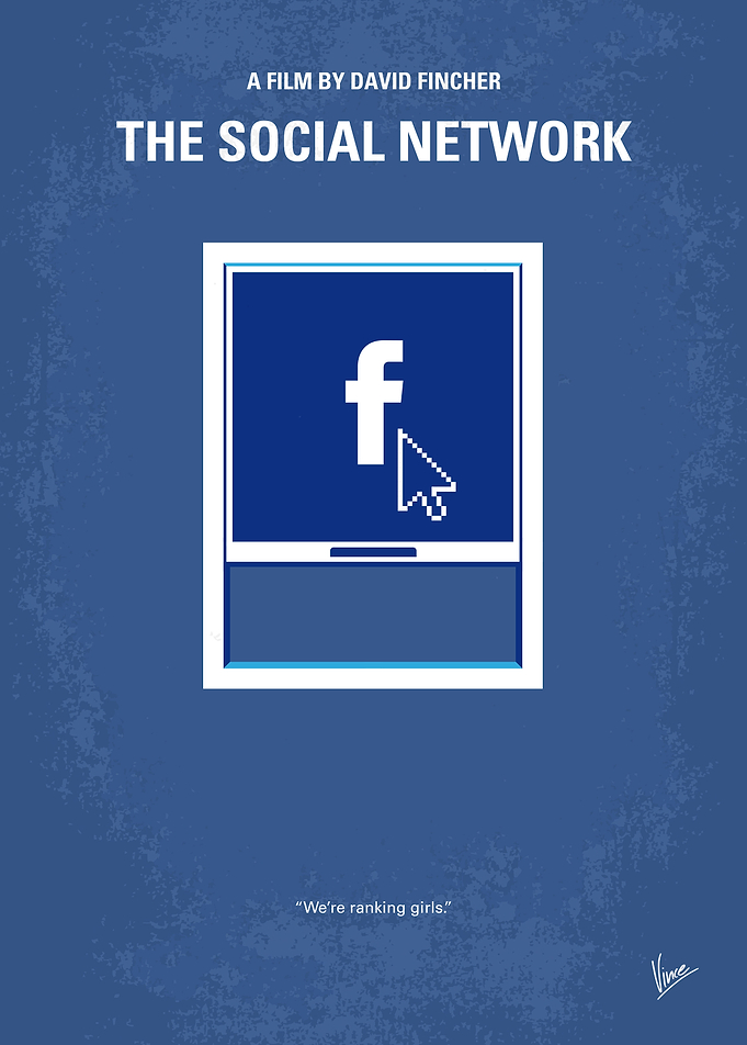 No779 My The Social Network minimal movie poster Harva ...