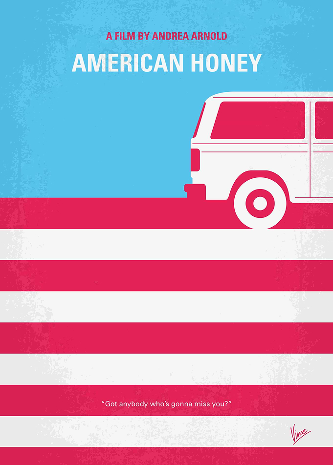 No786 My American Honey minimal movie poster A teenage ...