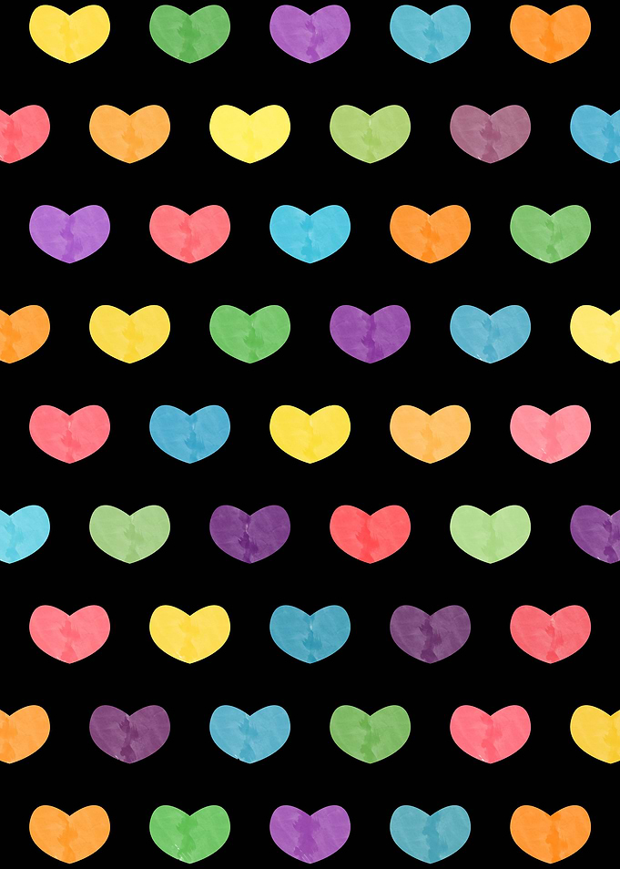 Colorful Cute Hearts