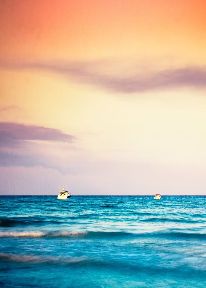 Boats on the Mediterranean