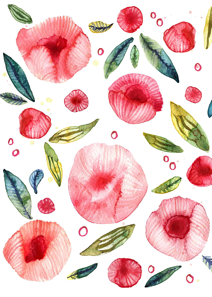 Peony Watercolor Painting