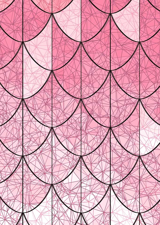 Mermaid scales in pink