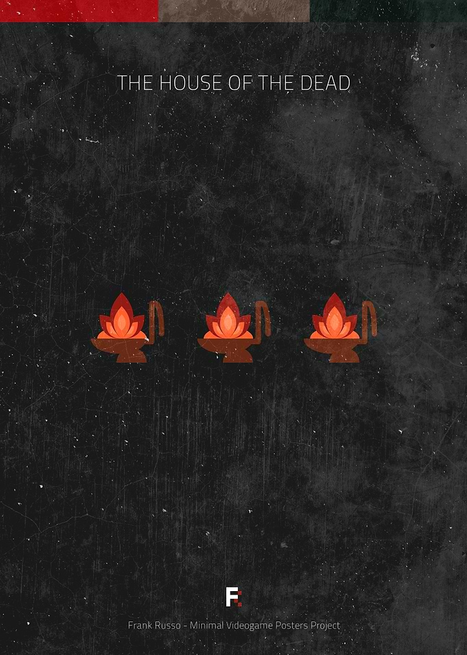 The House Of The Dead. Minimal Videogame Poster.