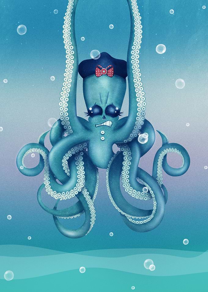 Octopus Dilemma | Digital Art, 2017