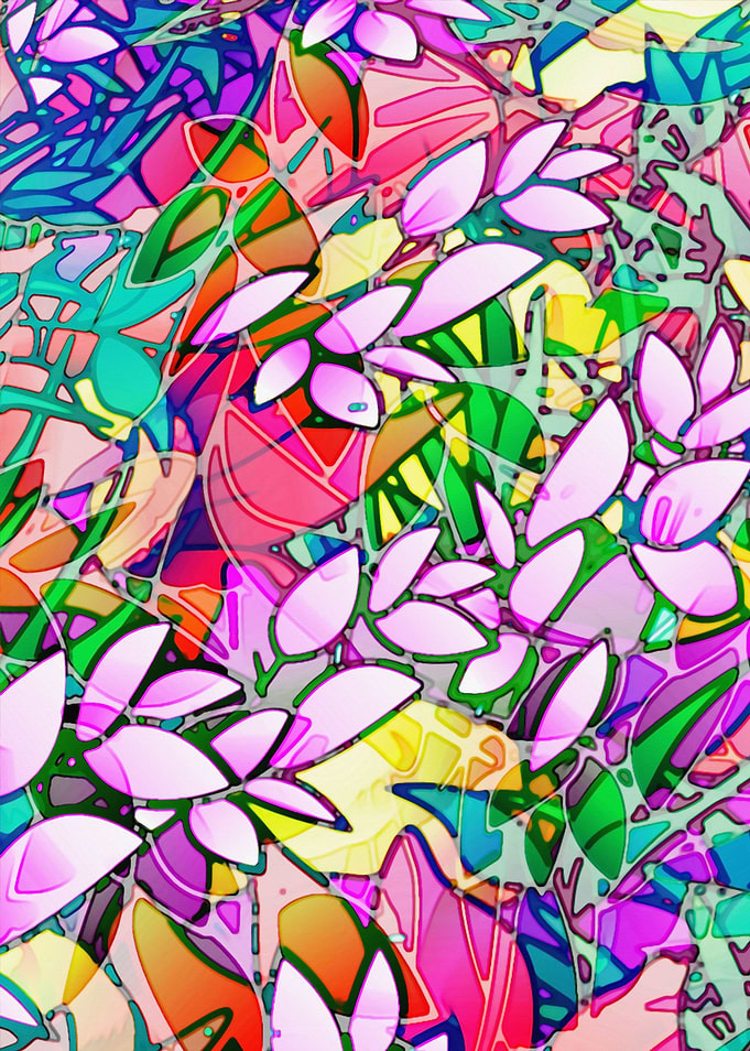 Floral Abstract Artwork G130