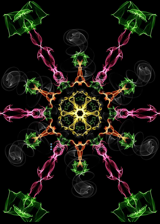 Alien Bats Roosting Mandala