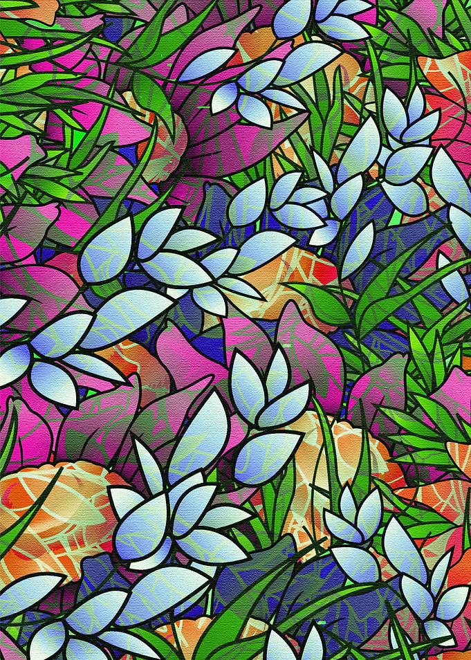 Floral Abstract Artwork G464