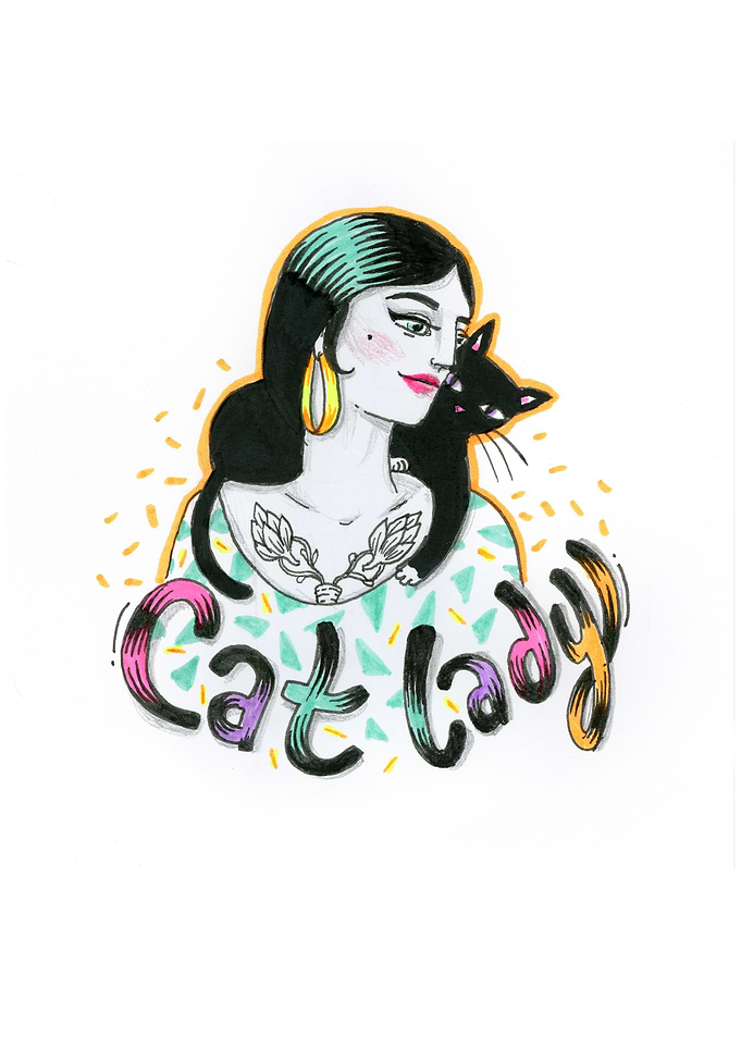 The new meaning of the Cat Lady - cause so many ladies, ...