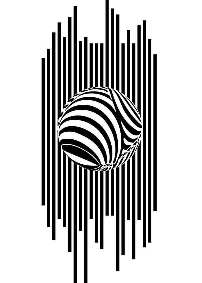 My refraction abstract minimal design with a subtle hin ...