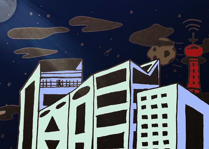 Buildings in nighttime
