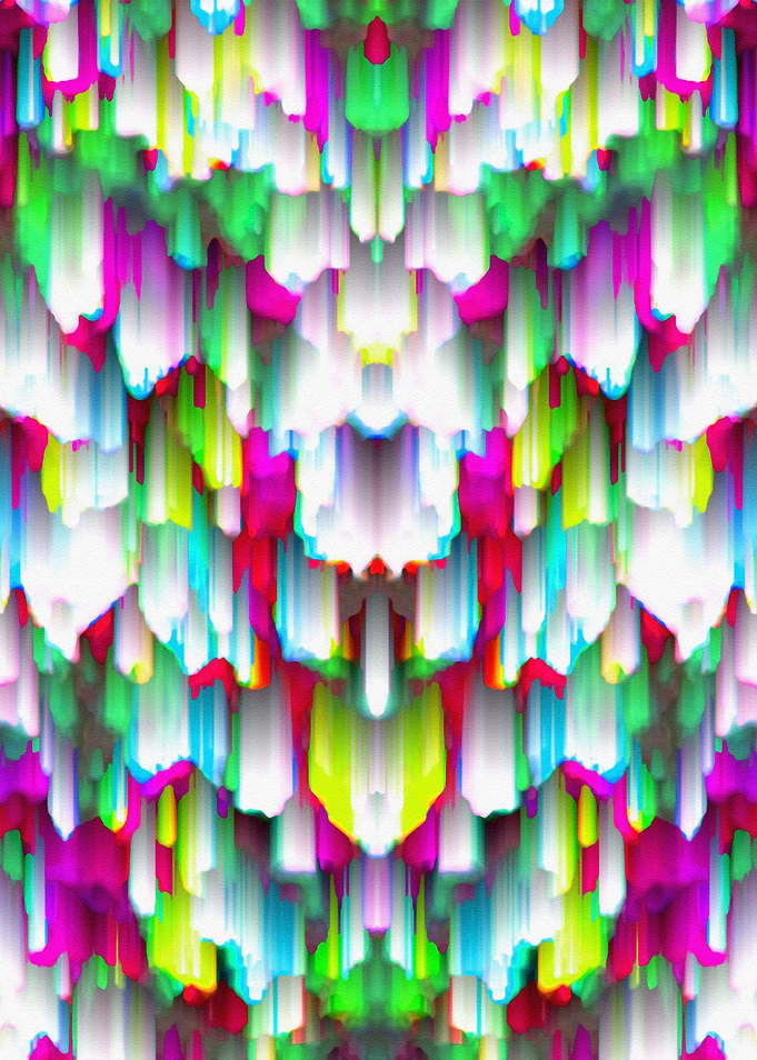 Colorful digital art splashing G396