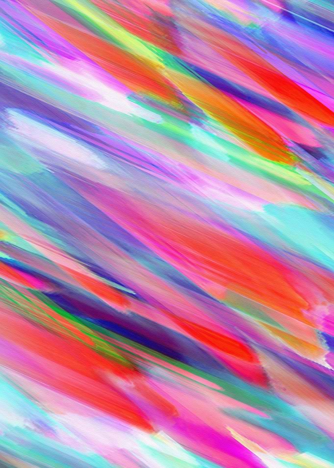 Colorful digital art splashing G399