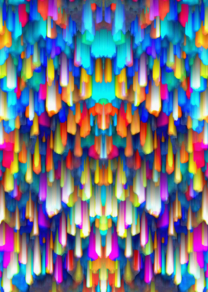Colorful digital art splashing G390
