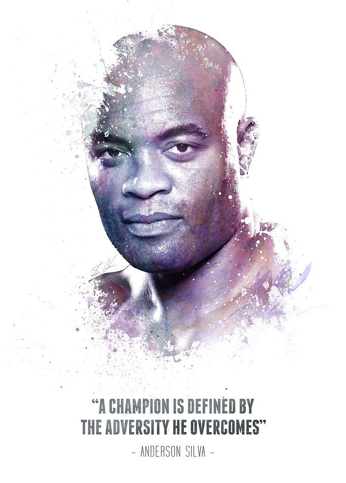The Legendary Anderson Silva and his quote.