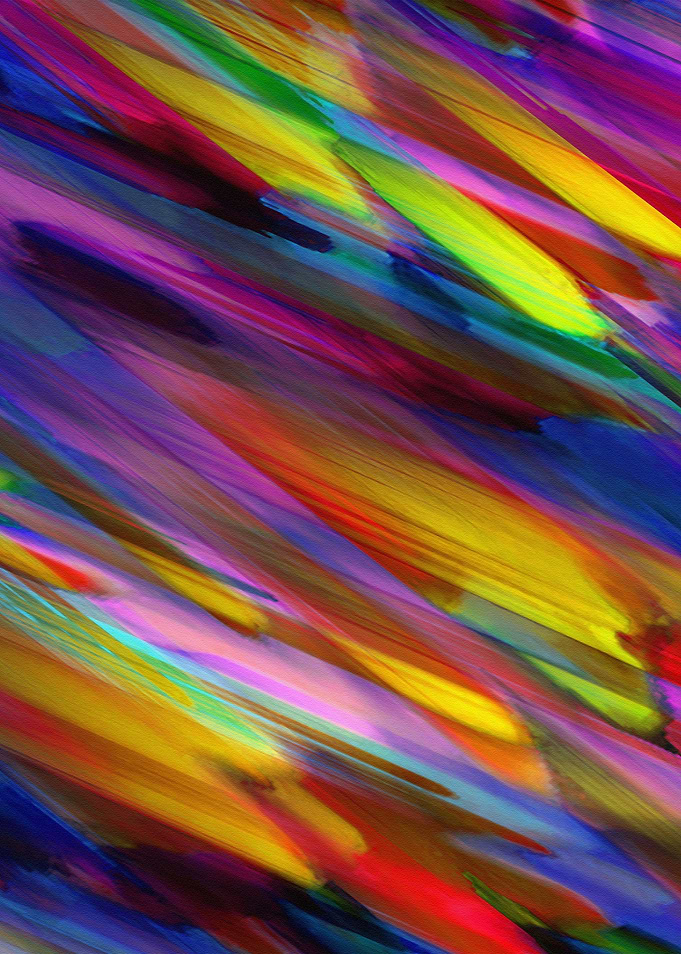 Colorful digital art splashing G398