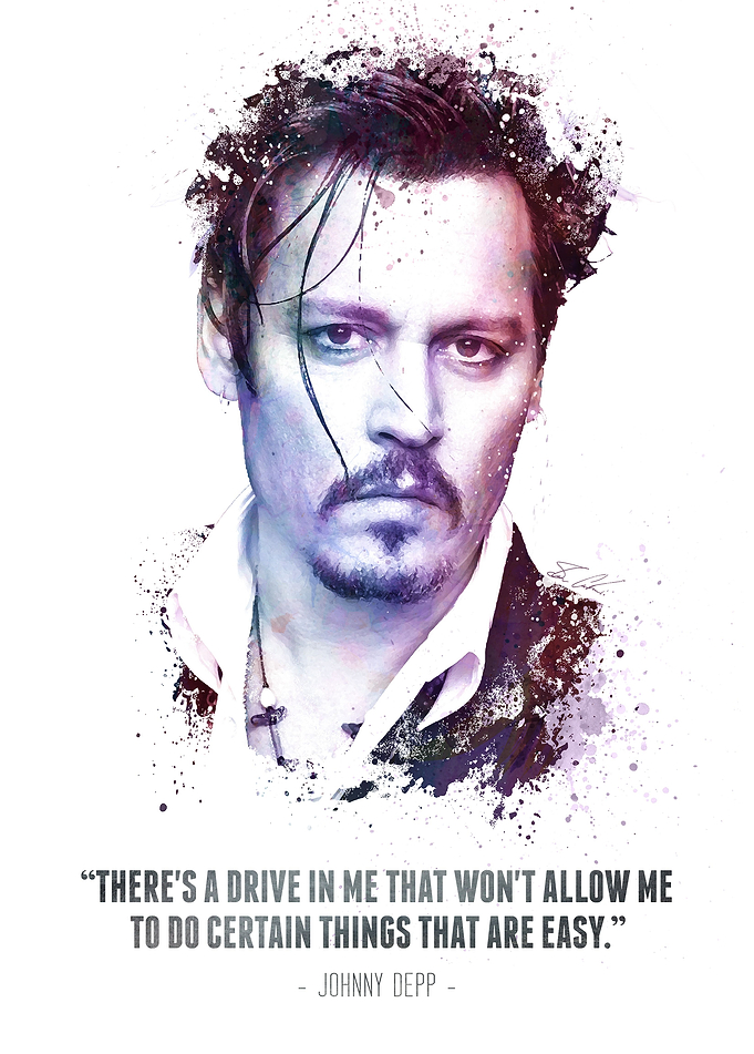 The Legendary Johnny Depp and his quote.