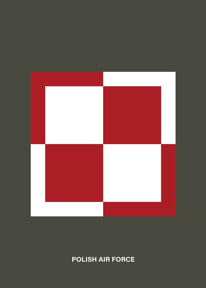 Minimalist Polish air force roundel. Enjoy!