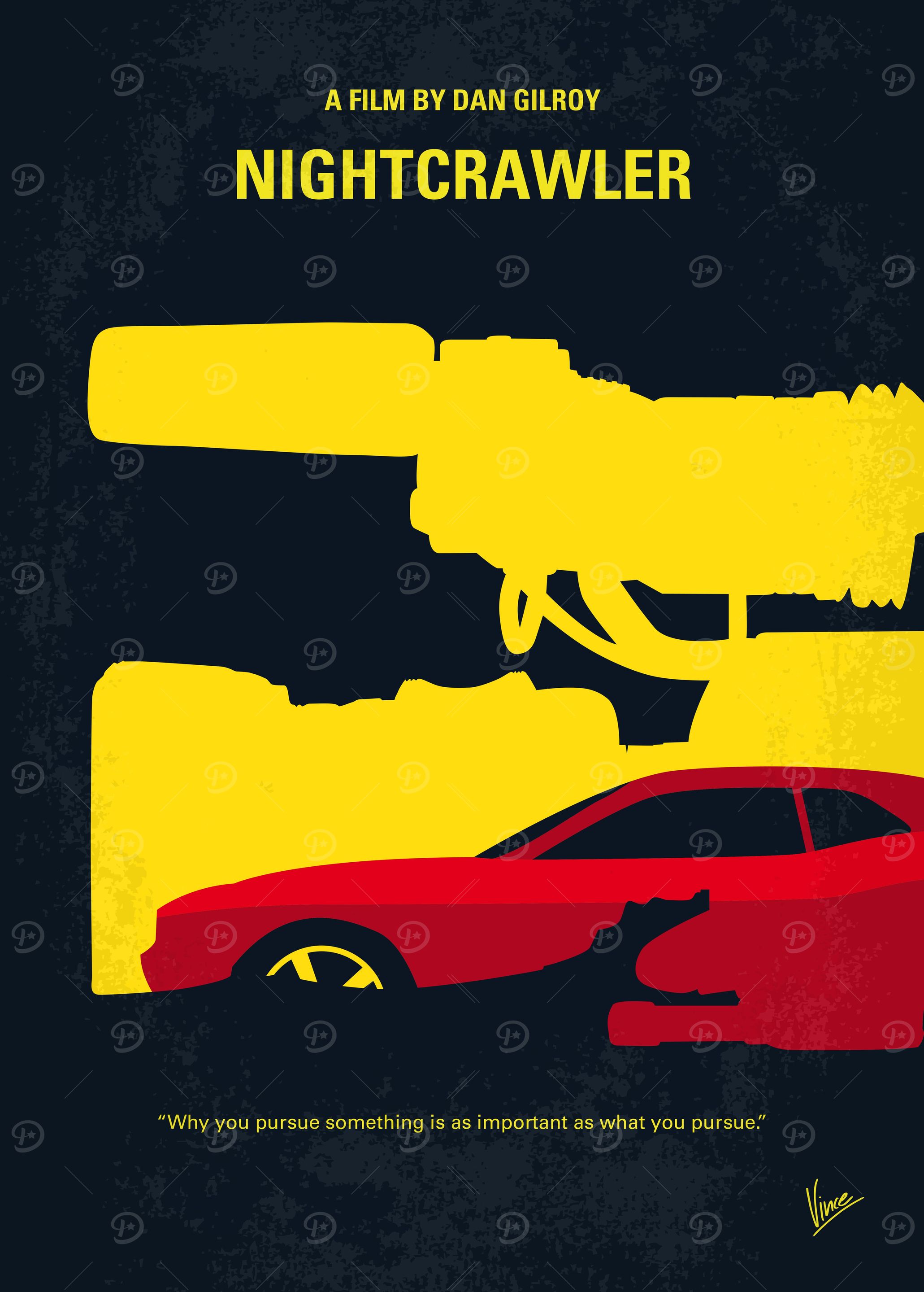 No794 My Nightcrawler minimal movie poster When Louis ...