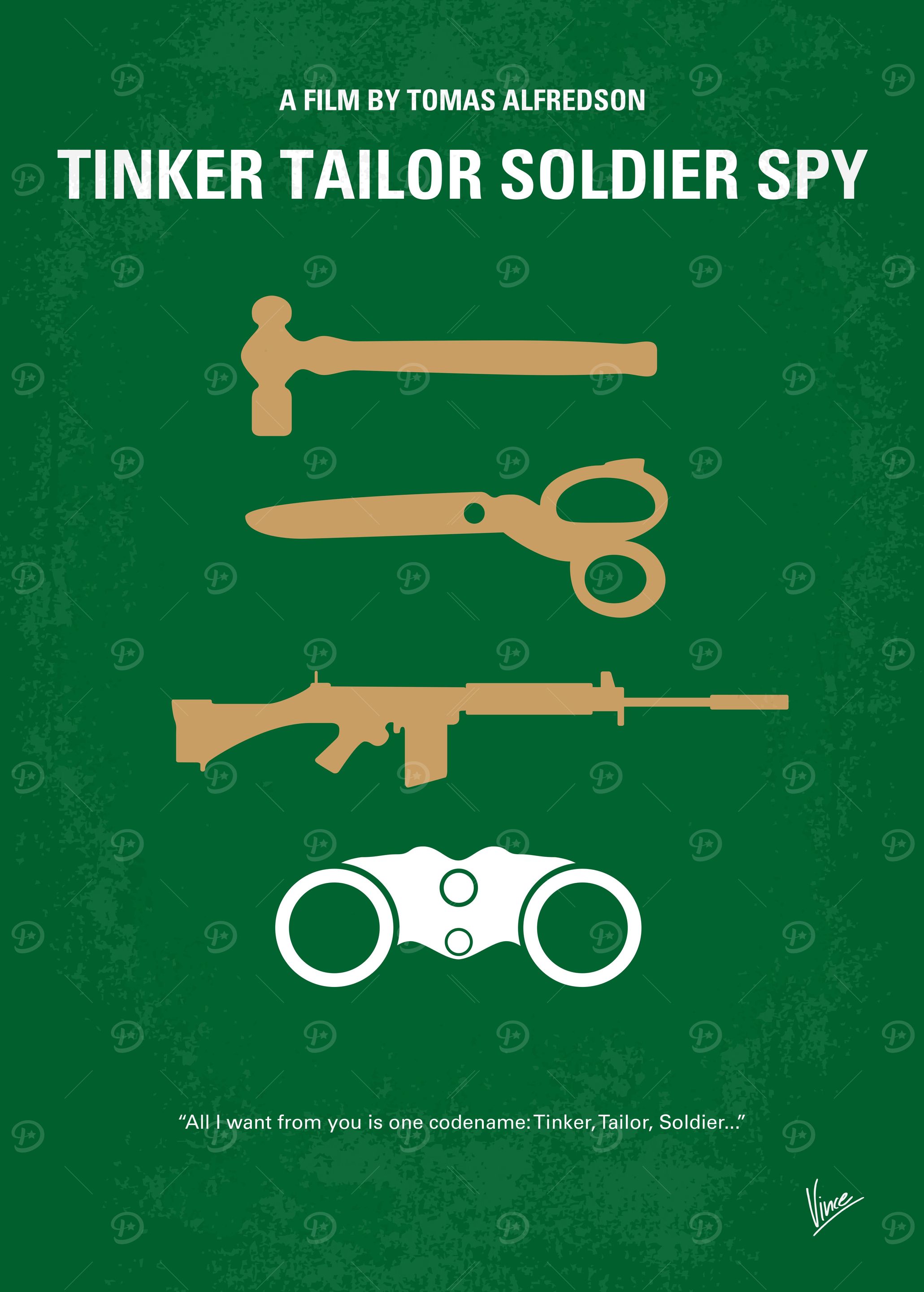 No787 My Tinker Tailor Soldier Spy minimal movie poster ...