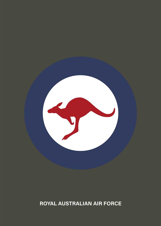 Minimalist Australian Air Force roundel. Enjoy!