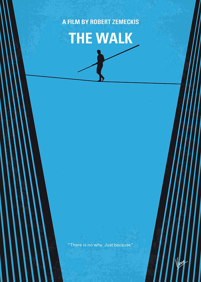 No796 My The Walk minimal movie poster In 1974, high-w ...