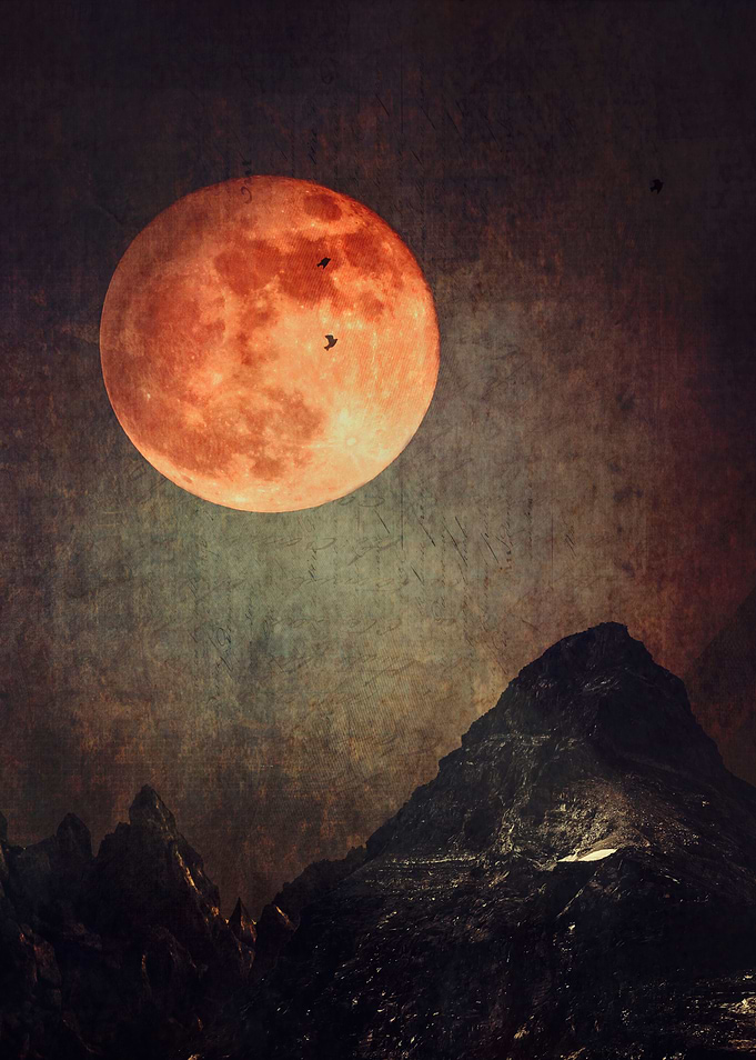 Moon Over Dark Mountains