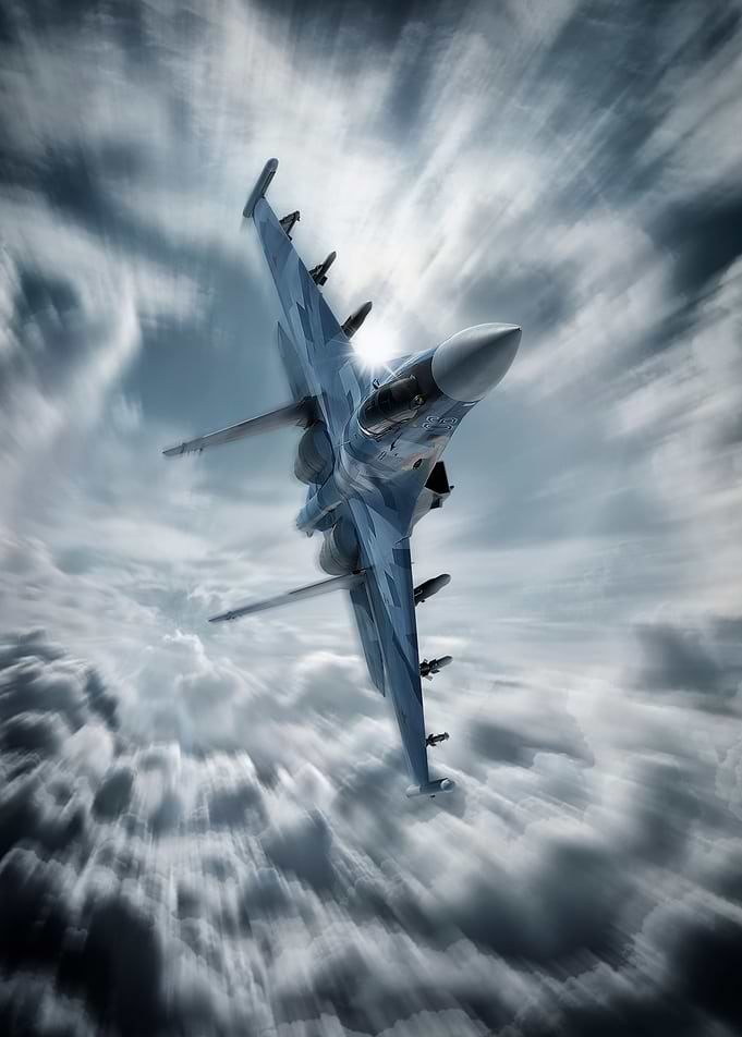 Sukhoi SU35 Flanker Fighter Jet