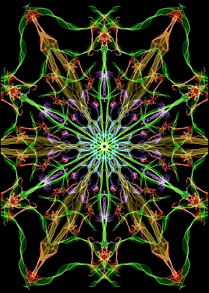 Alien Spider Web Mandala